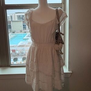 American Eagle Outfitters White Mini Dress